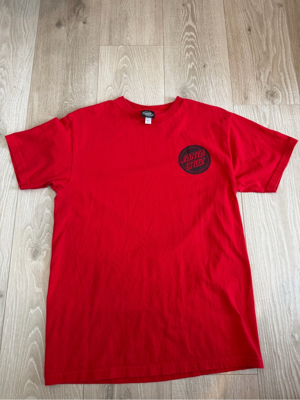Santa Cruz Skateboards Red Short Sleeve Logo Tee